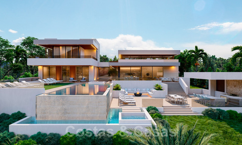Moderne, luxueuze nieuwbouwvilla te koop, met uitzicht op het berglandschap en golf in de vallei van Nueva Andalucia, Marbella 41187