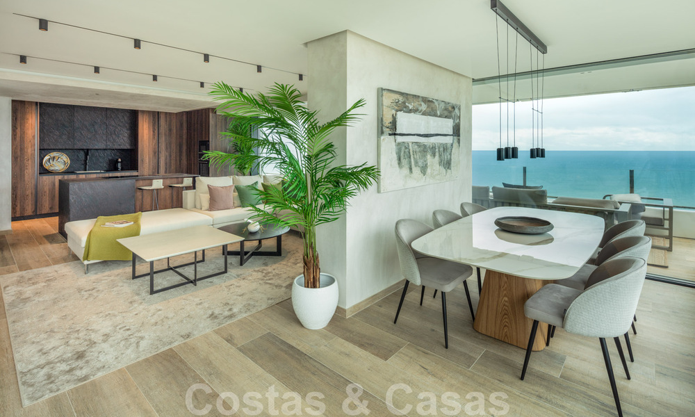 Eigentijds, modern, luxe appartement te koop met panoramisch zeezicht in Rio Real, Marbella 41292