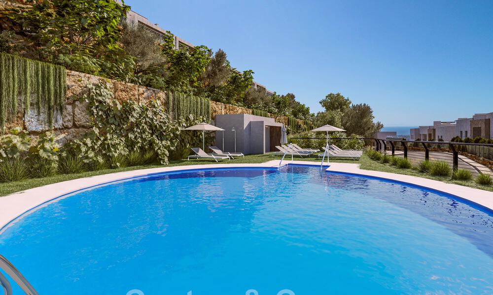 Nieuwbouwproject van moderne rijwoningen te koop, met panoramisch uitzicht in Istán vlak bij Marbella aan de Costa del Sol 42652