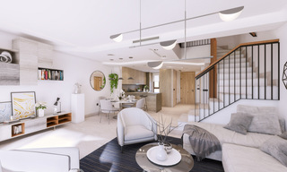 Nieuwbouwproject van moderne rijwoningen te koop, met panoramisch uitzicht in Istán vlak bij Marbella aan de Costa del Sol 42663 