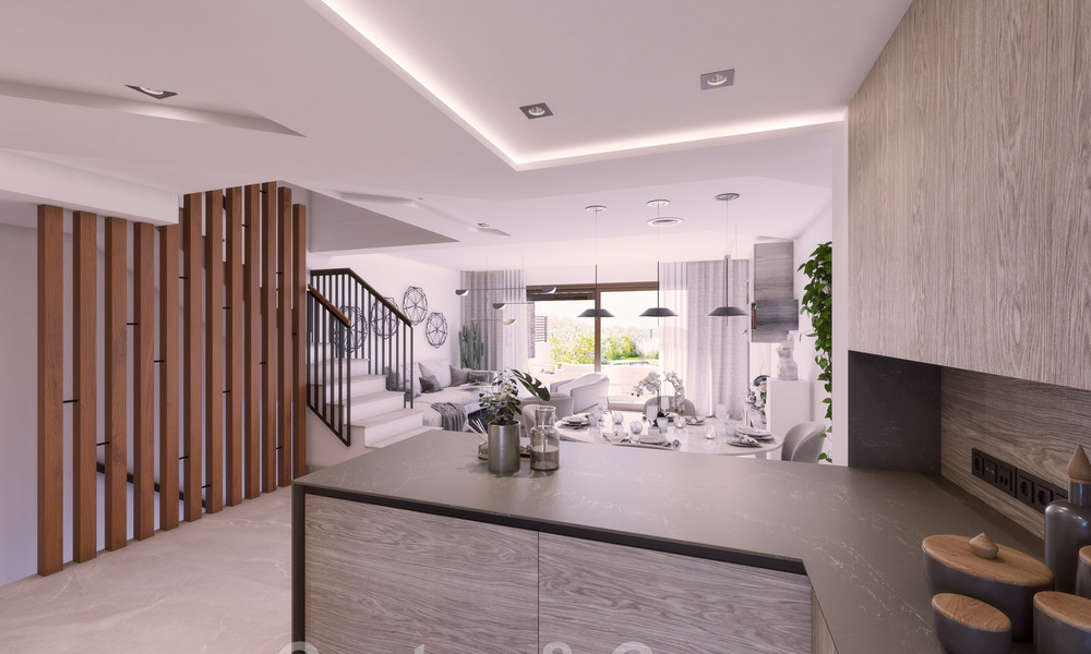 Nieuwbouwproject van moderne rijwoningen te koop, met panoramisch uitzicht in Istán vlak bij Marbella aan de Costa del Sol 42664