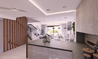 Nieuwbouwproject van moderne rijwoningen te koop, met panoramisch uitzicht in Istán vlak bij Marbella aan de Costa del Sol 42664 