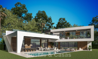 Off-plan designervilla te koop, met solarium, op wandelafstand van het strand in het chique Guadalmina Baja in Marbella 42580 