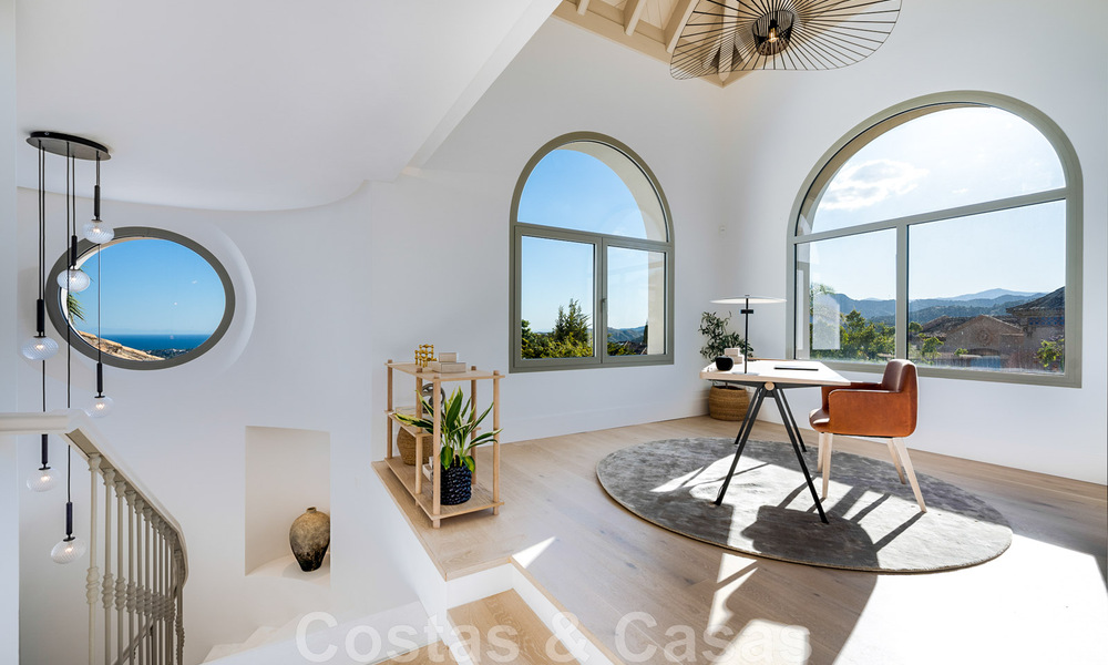 Prestigieuze luxevilla in Mediterrane stijl te koop met schitterend panoramisch zeezicht in Benahavis - Marbella 43481
