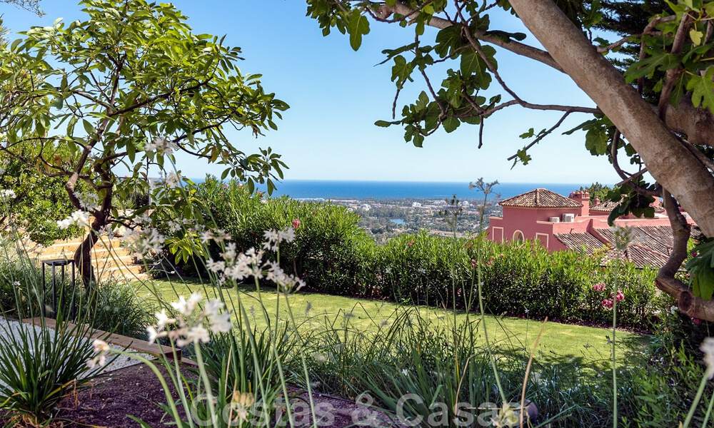 Prestigieuze luxevilla in Mediterrane stijl te koop met schitterend panoramisch zeezicht in Benahavis - Marbella 43508