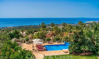 Indrukwekkende luxevilla in een Mediterrane architectuur, met open zeezicht in de begeerde woonwijk Sierra Blanca op de Golden Mile te Marbella 42923 