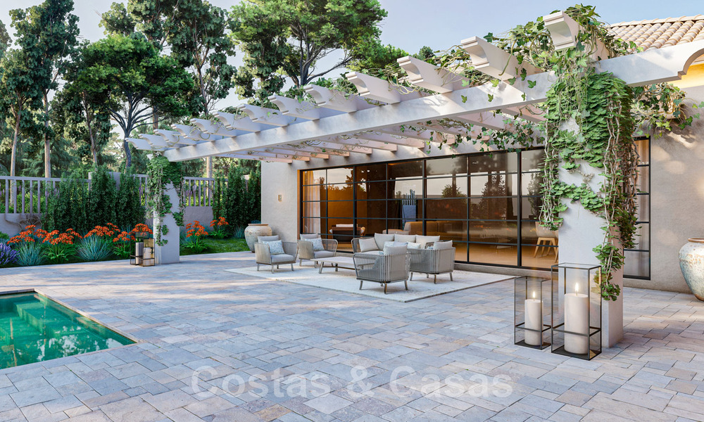 Mondaine, luxueuze villa te koop in eigentijdse stijl, op loopafstand van alle voorzieningen en de stranden van de Golden Mile, Marbella 43183