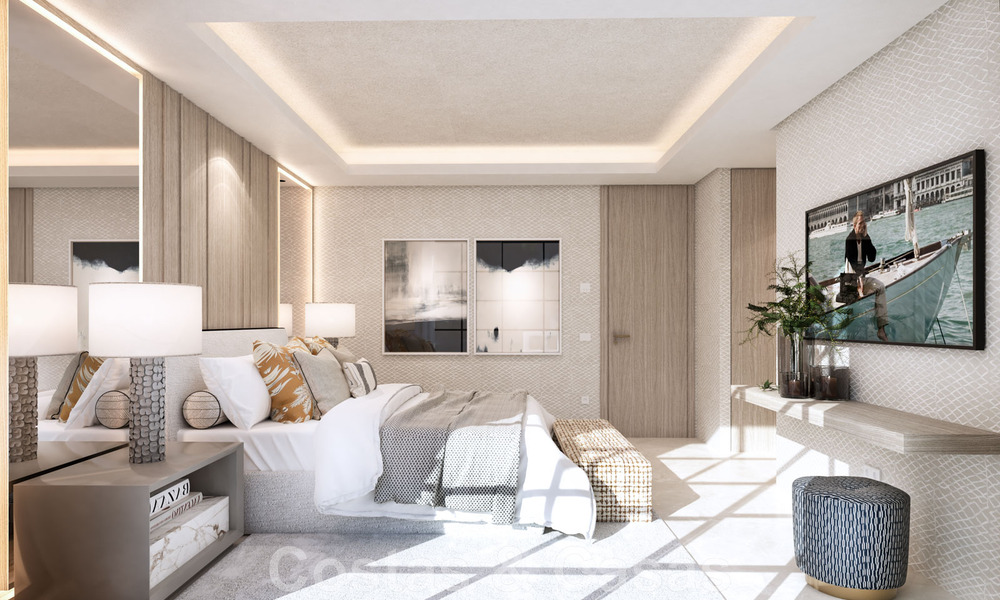 Mondaine, luxueuze villa te koop in eigentijdse stijl, op loopafstand van alle voorzieningen en de stranden van de Golden Mile, Marbella 43194