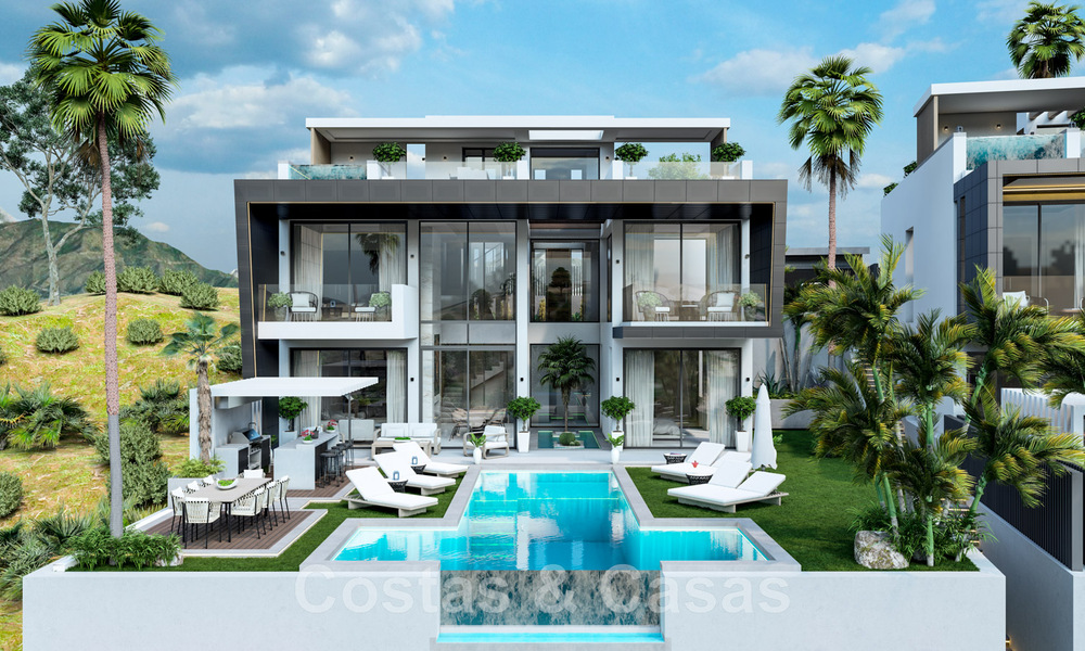 Nieuwe, moderne, luxevilla’s te koop met jacuzzi op het solarium, in een exclusieve golfwijk in Benahavis - Marbella 43411