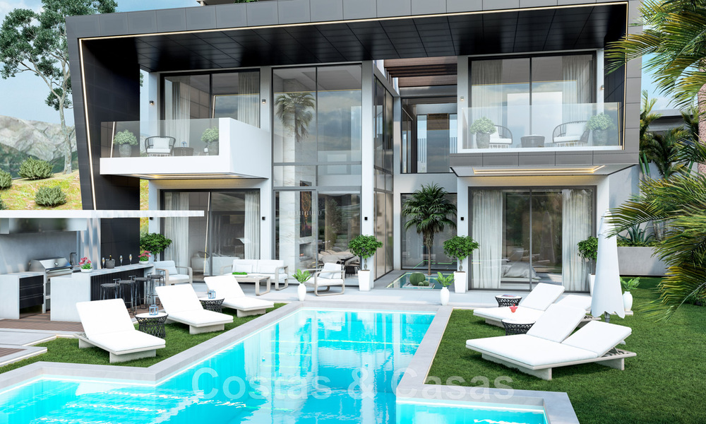 Nieuwe, moderne, luxevilla’s te koop met jacuzzi op het solarium, in een exclusieve golfwijk in Benahavis - Marbella 43412