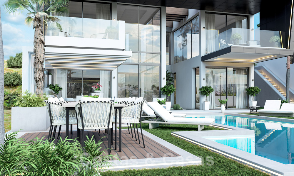 Nieuwe, moderne, luxevilla’s te koop met jacuzzi op het solarium, in een exclusieve golfwijk in Benahavis - Marbella 43413