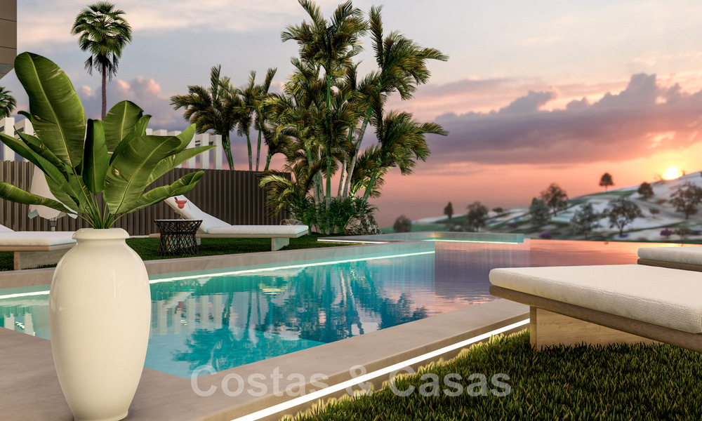 Nieuwe, moderne, luxevilla’s te koop met jacuzzi op het solarium, in een exclusieve golfwijk in Benahavis - Marbella 43414