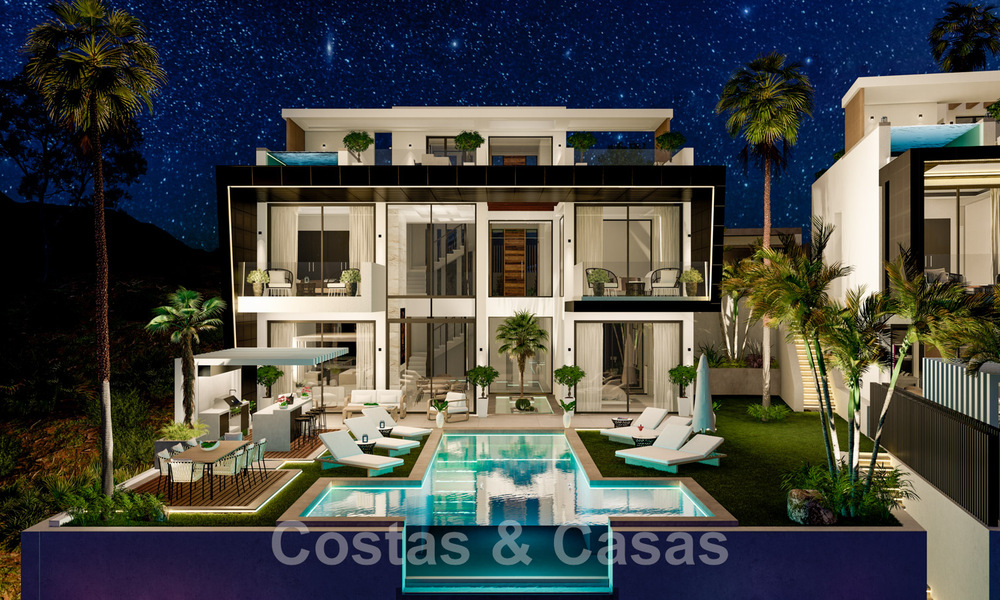 Nieuwe, moderne, luxevilla’s te koop met jacuzzi op het solarium, in een exclusieve golfwijk in Benahavis - Marbella 43416