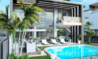 Nieuwe, moderne, luxevilla’s te koop met jacuzzi op het solarium, in een exclusieve golfwijk in Benahavis - Marbella 43421 
