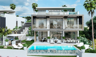 Nieuwe, moderne, luxevilla’s te koop met jacuzzi op het solarium, in een exclusieve golfwijk in Benahavis - Marbella 43425 