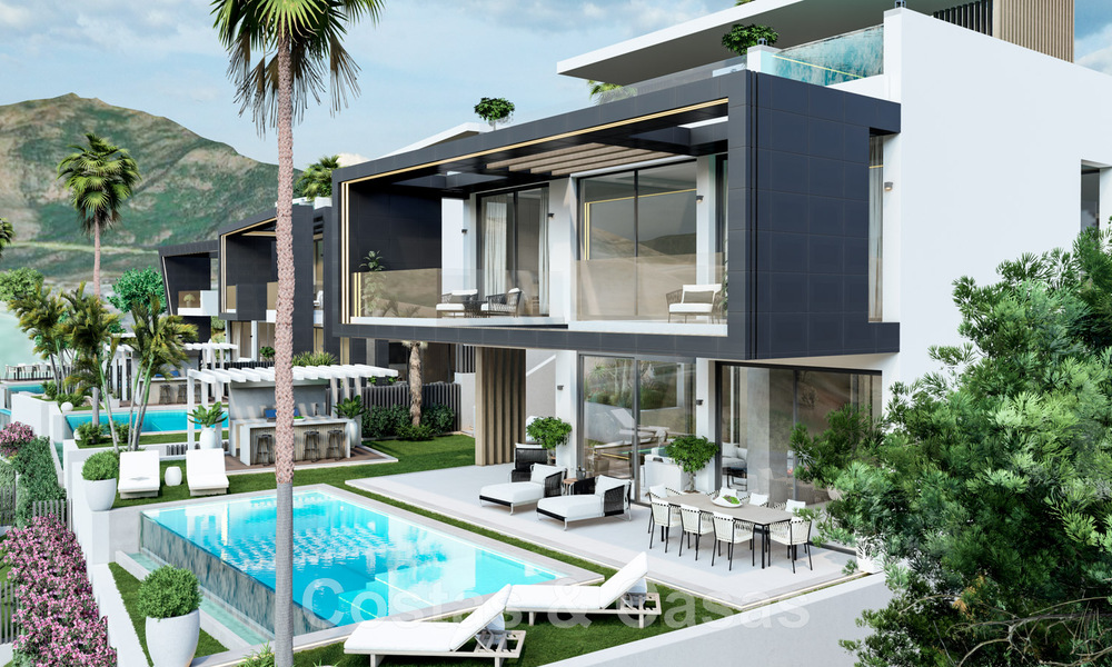 Nieuwe, moderne, luxevilla’s te koop met jacuzzi op het solarium, in een exclusieve golfwijk in Benahavis - Marbella 43426