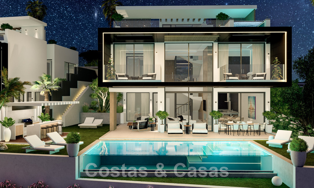Nieuwe, moderne, luxevilla’s te koop met jacuzzi op het solarium, in een exclusieve golfwijk in Benahavis - Marbella 43430