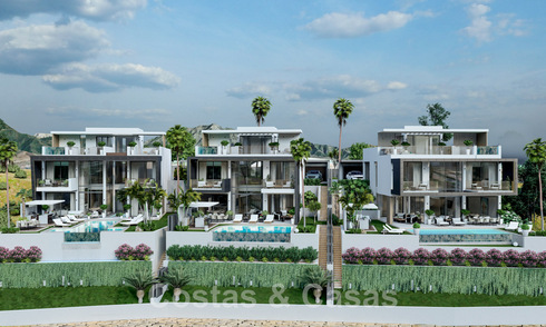 Nieuwe, moderne, luxevilla’s te koop met jacuzzi op het solarium, in een exclusieve golfwijk in Benahavis - Marbella 43431