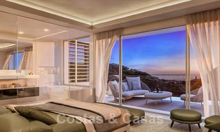 Nieuwe, modernistische luxevilla’s te koop, met veel privacy en zeezicht, in een gated community gelegen in de heuvels van Marbella 52446 