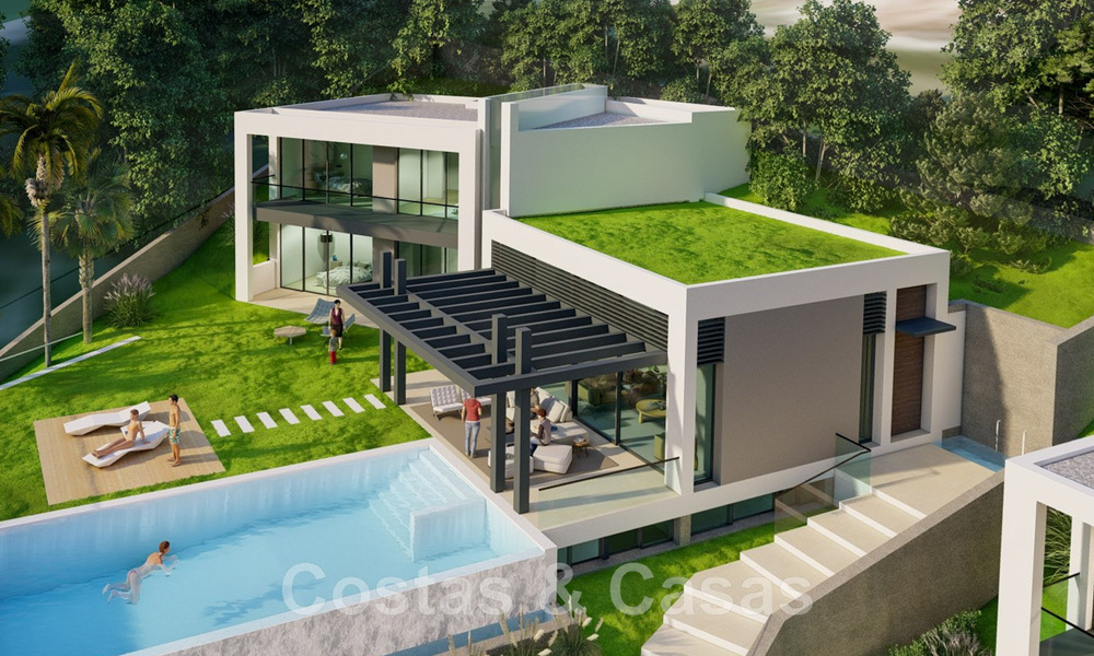 2 Percelen + exclusief bouwproject te koop voor een majestueuze, eigentijdse villa in Nueva Andalucia, Marbella 43931