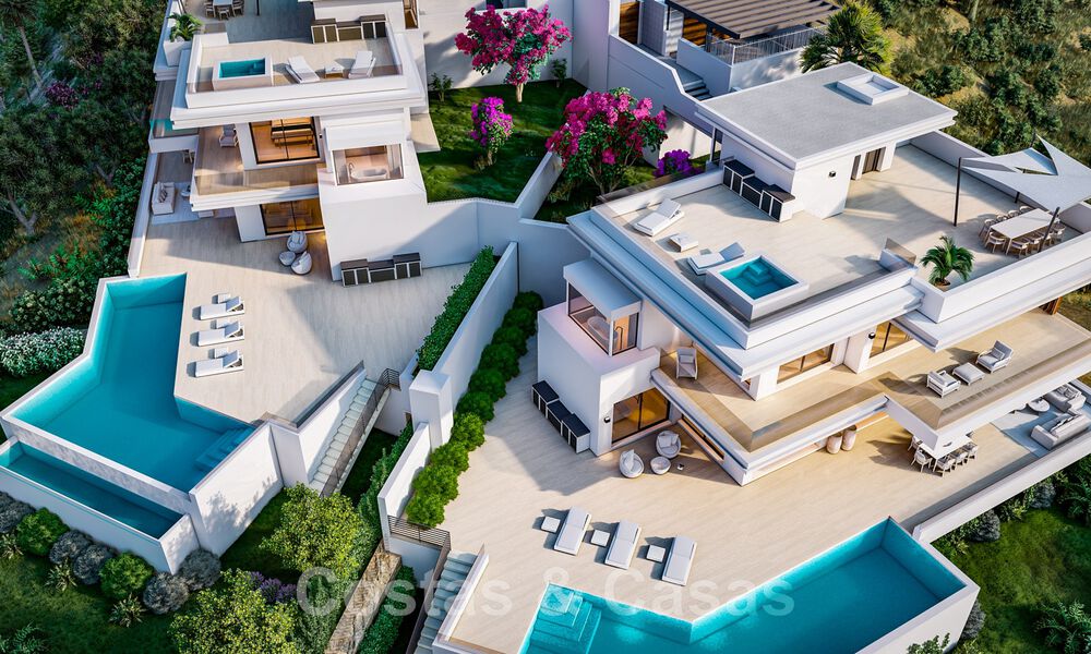 In aanbouw! 6 Spectaculaire luxevilla’s te koop i/e eigentijds architectuur gesitueerd i/e golfresort o/d New Golden Mile tussen Marbella en Estepona 43580