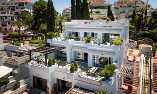 Volledig gerenoveerd luxepenthouse te koop in Scandinavische stijl, met uitgestrekte terrassen op de Golden Mile van Marbella 44281 