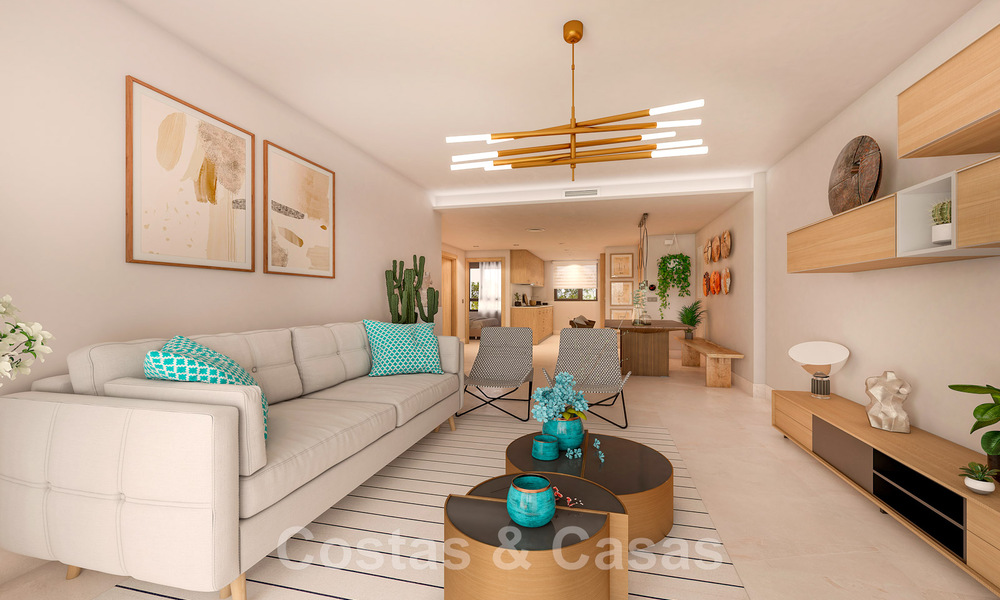 Nieuwe, eigentijdse, luxe appartementen te koop met zeezicht op loopafstand van het strand in Casares, Costa del Sol 44519