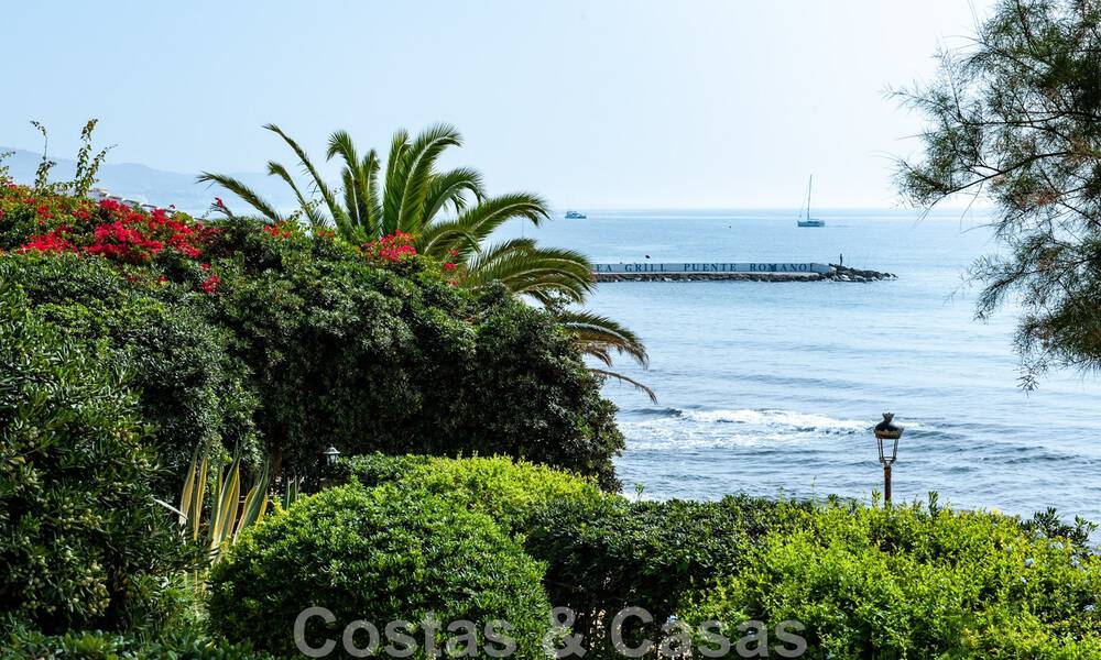 Eerstelijns strand appartementen te koop in Puente Romano, met zeezicht, aan de Golden Mile in Marbella 45671
