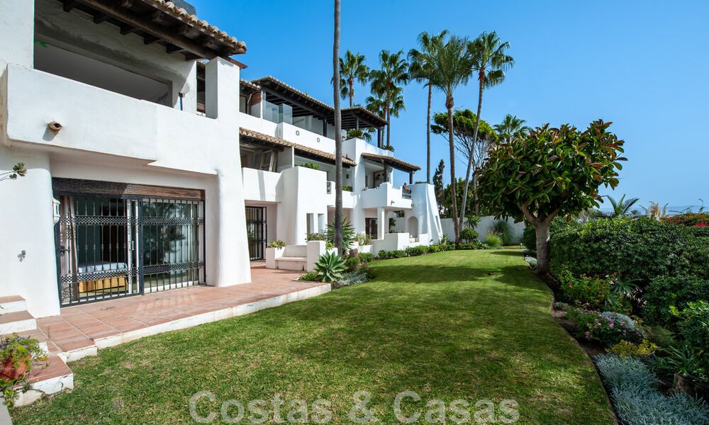 Eerstelijns strand appartementen te koop in Puente Romano, met zeezicht, aan de Golden Mile in Marbella 45686