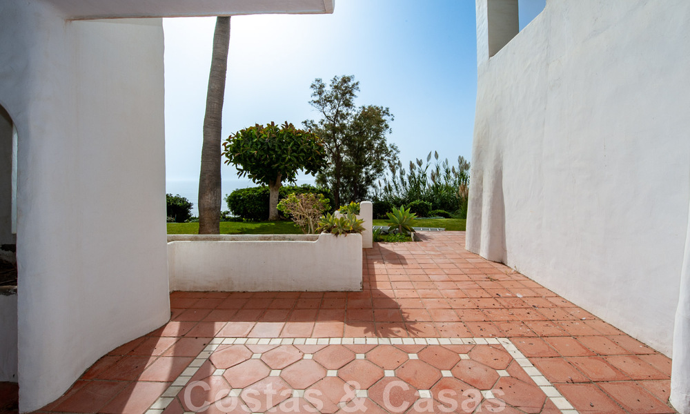 Eerstelijns strand appartementen te koop in Puente Romano, met zeezicht, aan de Golden Mile in Marbella 45687