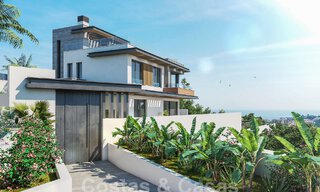Elegante, moderne, nieuwbouwvilla´s te koop met panoramisch uitzicht vlak bij de golfbaan in Mijas’ golfvallei aan de Costa del Sol 53441 