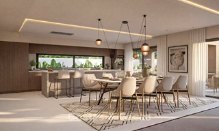 Elegante, moderne, nieuwbouwvilla´s te koop met panoramisch uitzicht vlak bij de golfbaan in Mijas’ golfvallei aan de Costa del Sol 795605 