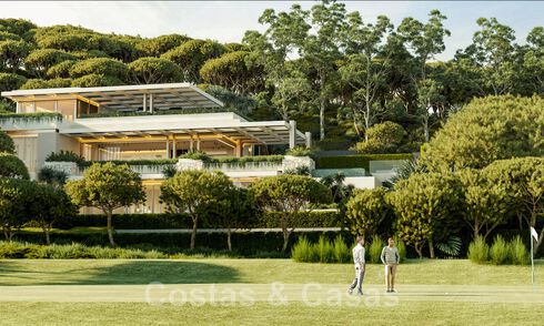 Perceel + exclusief bouwproject te koop voor een indrukwekkende designervilla, grenzend aan de golfbaan van La Quinta Golf in Benahavis - Marbella 46454