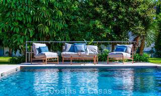 Traditionele, Spaanse luxevilla te koop, op tweede lijn golf in een prestigieuze woonwijk in Nueva Andalucia, Marbella 775940 