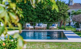 Traditionele, Spaanse luxevilla te koop, op tweede lijn golf in een prestigieuze woonwijk in Nueva Andalucia, Marbella 775941 