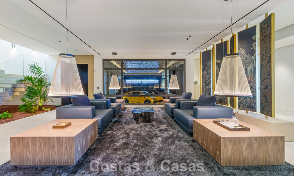 Majestueuze, eigentijdse nieuwbouwvilla te koop met subliem zeezicht in de heuvels van La Quinta te Benahavis - Marbella 786668