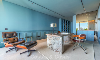 Majestueuze, eigentijdse nieuwbouwvilla te koop met subliem zeezicht in de heuvels van La Quinta te Benahavis - Marbella 786682 