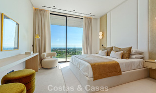 Majestueuze, eigentijdse nieuwbouwvilla te koop met subliem zeezicht in de heuvels van La Quinta te Benahavis - Marbella 786687 