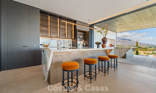 Majestueuze, eigentijdse nieuwbouwvilla te koop met subliem zeezicht in de heuvels van La Quinta te Benahavis - Marbella 786699 