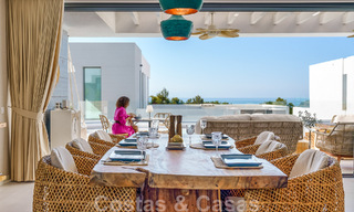 Instapklare villa te koop met hedendaags architectuur in een omheinde villagemeenschap op de grens van Mijas en Marbella 46402 
