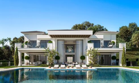 Nieuw op de markt! 2 Meesterlijke, luxevilla’s te koop, eerstelijns Los Flamingos Golf in Marbella - Benahavis 46488