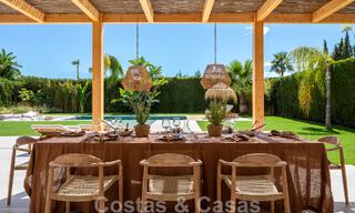 Instapklare, luxueuze designvilla te koop op loopafstand van het voorzieningen in de golfvallei van Nueva Andalucia, Marbella 46694 