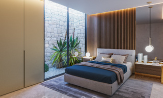 Nieuwe designvilla te koop met moderne architectuur en prachtig uitzicht op zee op de begeerde Golden Mile van Marbella 47094 