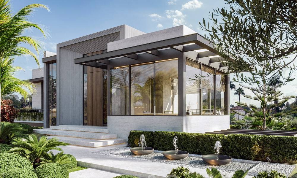 Nieuwe designvilla te koop met moderne architectuur en prachtig uitzicht op zee op de begeerde Golden Mile van Marbella 47102