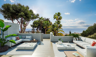 Nieuwe designvilla te koop met moderne architectuur en prachtig uitzicht op zee op de begeerde Golden Mile van Marbella 47108 