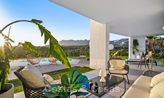 Ruime luxevilla te koop, ontworpen in moderne bouwstijl, met golf- en zeezicht in een gated golfresort net ten oosten Marbella centrum 47323 