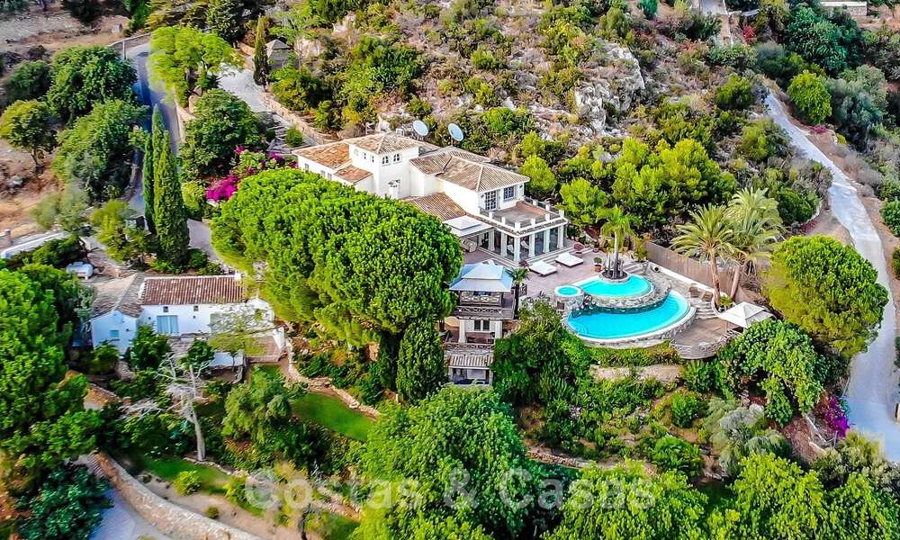 Spaanse luxevilla te koop met panoramisch zeezicht op loopafstand van Mijas Pueblo, Costa del Sol 47174