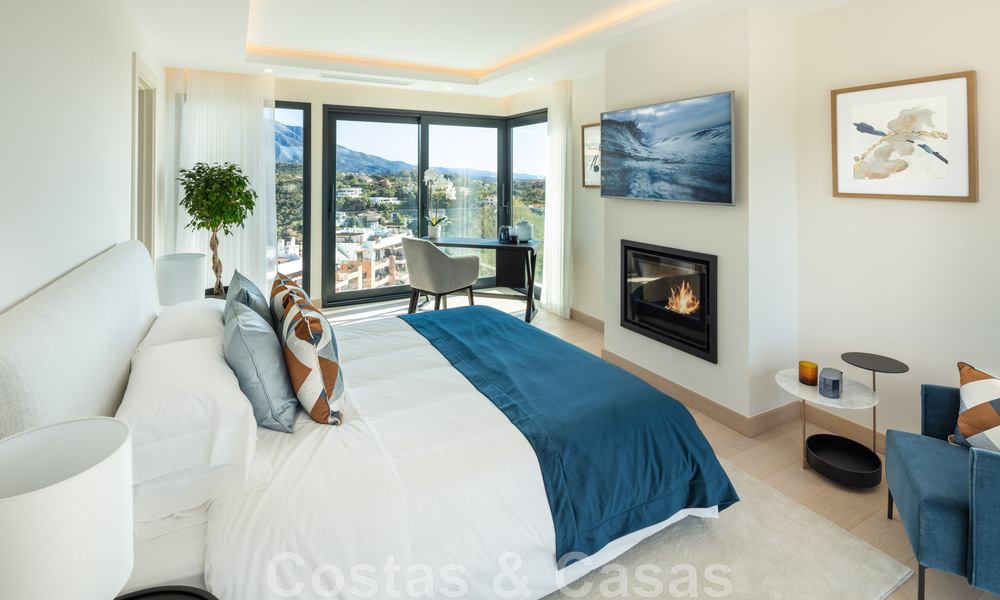 Architectonische luxevilla te koop met panoramisch zeezicht, in een begeerde woonwijk in La Quinta, Benahavis - Marbella 47959