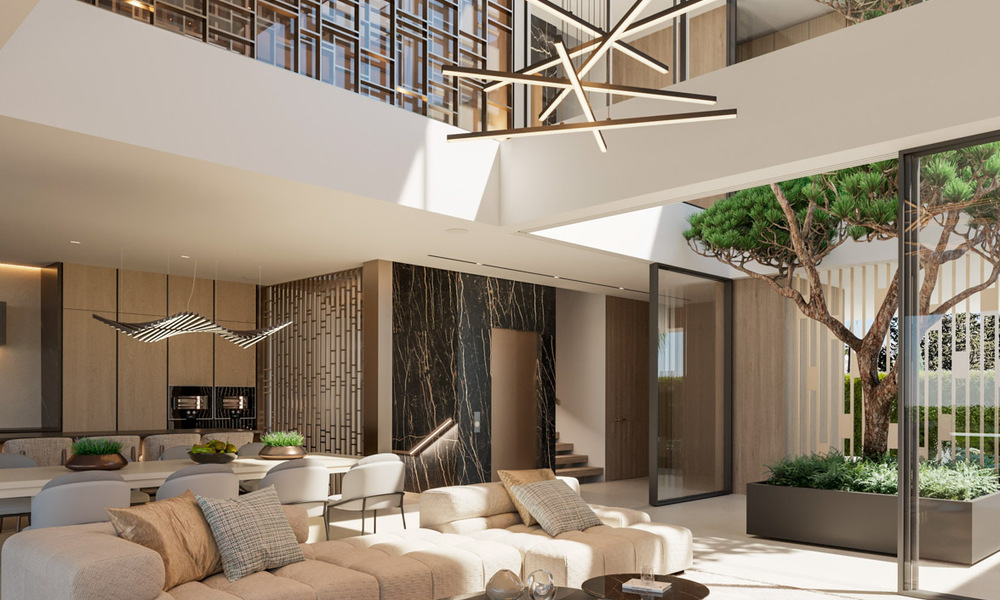 Herverkopen! Instapklaar luxevilla te koop in een innovatief complex bestaande uit 12 geavanceerde villa’s met zeezicht, op de Golden Mile van Marbella 47769