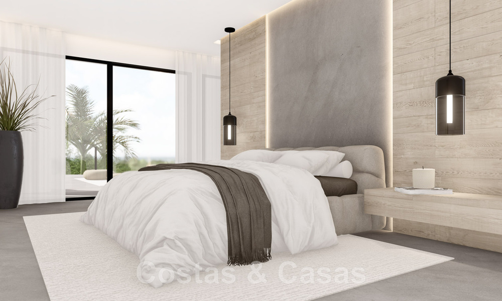 Hedendaagse, moderne villa te koop, gesitueerd in de heuvels van Elviria, ten oosten van Marbella centrum 48046